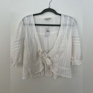 American Eagle Outfitters White Blouse